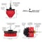 Drill Brush Power Scrubber By Useful Products 5 in W 5 in L Brush, Red R-S-4CO-QC-DB - alternate 5